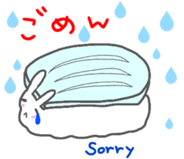 sushi rabbit sticker sticker #14356983