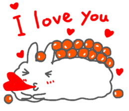 sushi rabbit sticker sticker #14356986