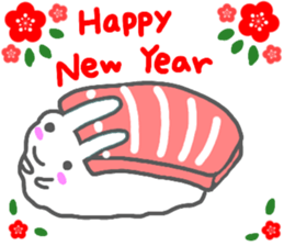 sushi rabbit sticker sticker #14356987