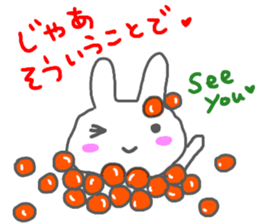 sushi rabbit sticker sticker #14356990