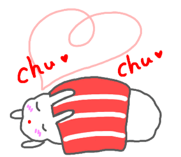 sushi rabbit sticker sticker #14356992