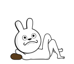 White rabbit is coming to town vol.2 sticker #14358279