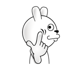 White rabbit is coming to town vol.2 sticker #14358281