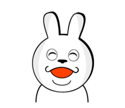 White rabbit is coming to town vol.2 sticker #14358282