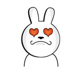 White rabbit is coming to town vol.2 sticker #14358284