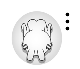 White rabbit is coming to town vol.2 sticker #14358292