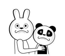 White rabbit is coming to town vol.2 sticker #14358299