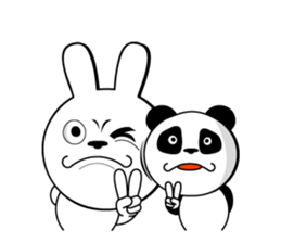 White rabbit is coming to town vol.2 sticker #14358301