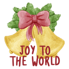 Watercolor Christmas sticker #14358958