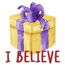 Watercolor Christmas sticker #14358961