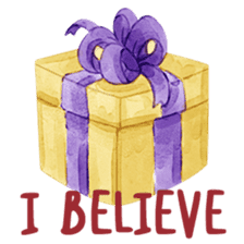 Watercolor Christmas sticker #14358961