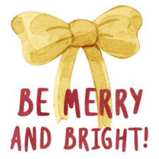 Watercolor Christmas sticker #14358976