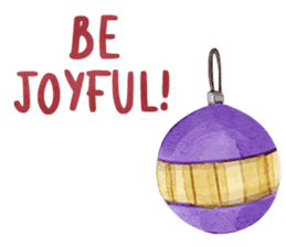 Watercolor Christmas sticker #14358980