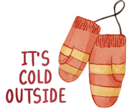 Watercolor Christmas sticker #14358983