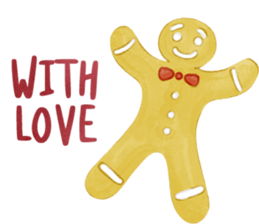 Watercolor Christmas sticker #14358984