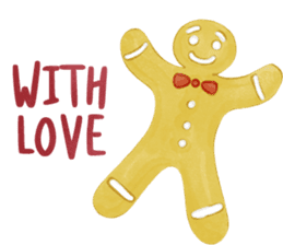 Watercolor Christmas sticker #14358984