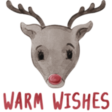 Watercolor Christmas sticker #14358985