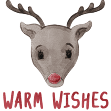 Watercolor Christmas sticker #14358985