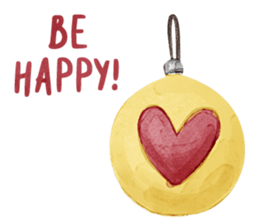 Watercolor Christmas sticker #14358987