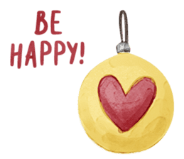 Watercolor Christmas sticker #14358987