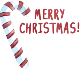 Watercolor Christmas sticker #14358988