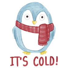 Watercolor Christmas sticker #14358989