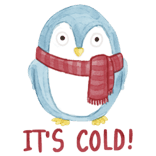 Watercolor Christmas sticker #14358989