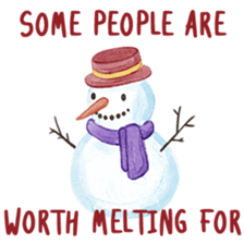 Watercolor Christmas sticker #14358994