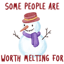 Watercolor Christmas sticker #14358994