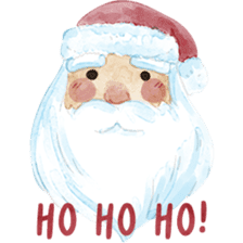 Watercolor Christmas sticker #14358996