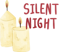 Watercolor Christmas sticker #14358997