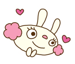 Perm rabbit (Natural) sticker #14359376