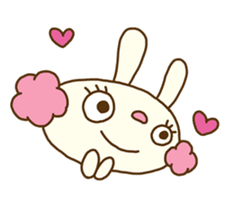 Perm rabbit (Natural) sticker #14359376