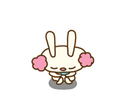 Perm rabbit (Natural) sticker #14359384