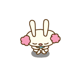 Perm rabbit (Natural) sticker #14359384