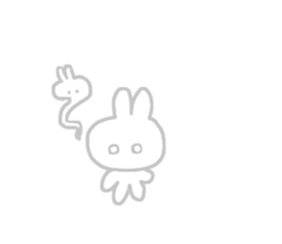 From wherever it's seen,it's rabbit. sticker #14359466