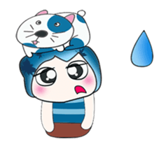 ...Mr. Hatori and Cat ..>< sticker #14359641