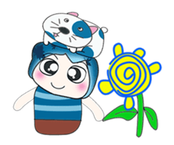 ...Mr. Hatori and Cat ..>< sticker #14359642