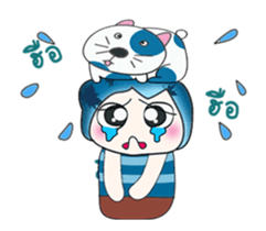 ...Mr. Hatori and Cat ..>< sticker #14359643