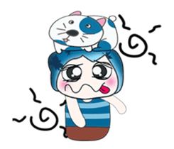 ...Mr. Hatori and Cat ..>< sticker #14359646