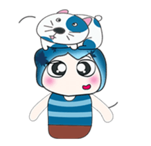 ...Mr. Hatori and Cat ..>< sticker #14359650