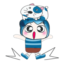 ...Mr. Hatori and Cat ..>< sticker #14359651