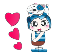 ...Mr. Hatori and Cat ..>< sticker #14359652