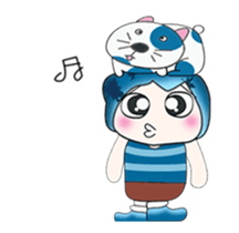 ...Mr. Hatori and Cat ..>< sticker #14359653