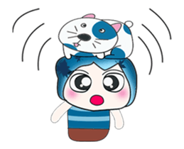 ...Mr. Hatori and Cat ..>< sticker #14359658