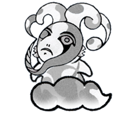 cute blue creature1 Chinese(Traditional) sticker #14359812