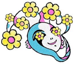 cute blue creature1 Chinese(Traditional) sticker #14359818