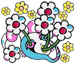 cute blue creature1 Chinese(Traditional) sticker #14359836