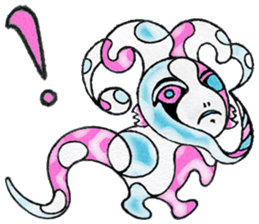 cute blue creature1 Chinese(Traditional) sticker #14359841