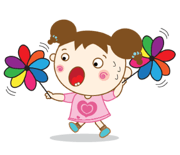 Cute Bibo Girl sticker #14360009